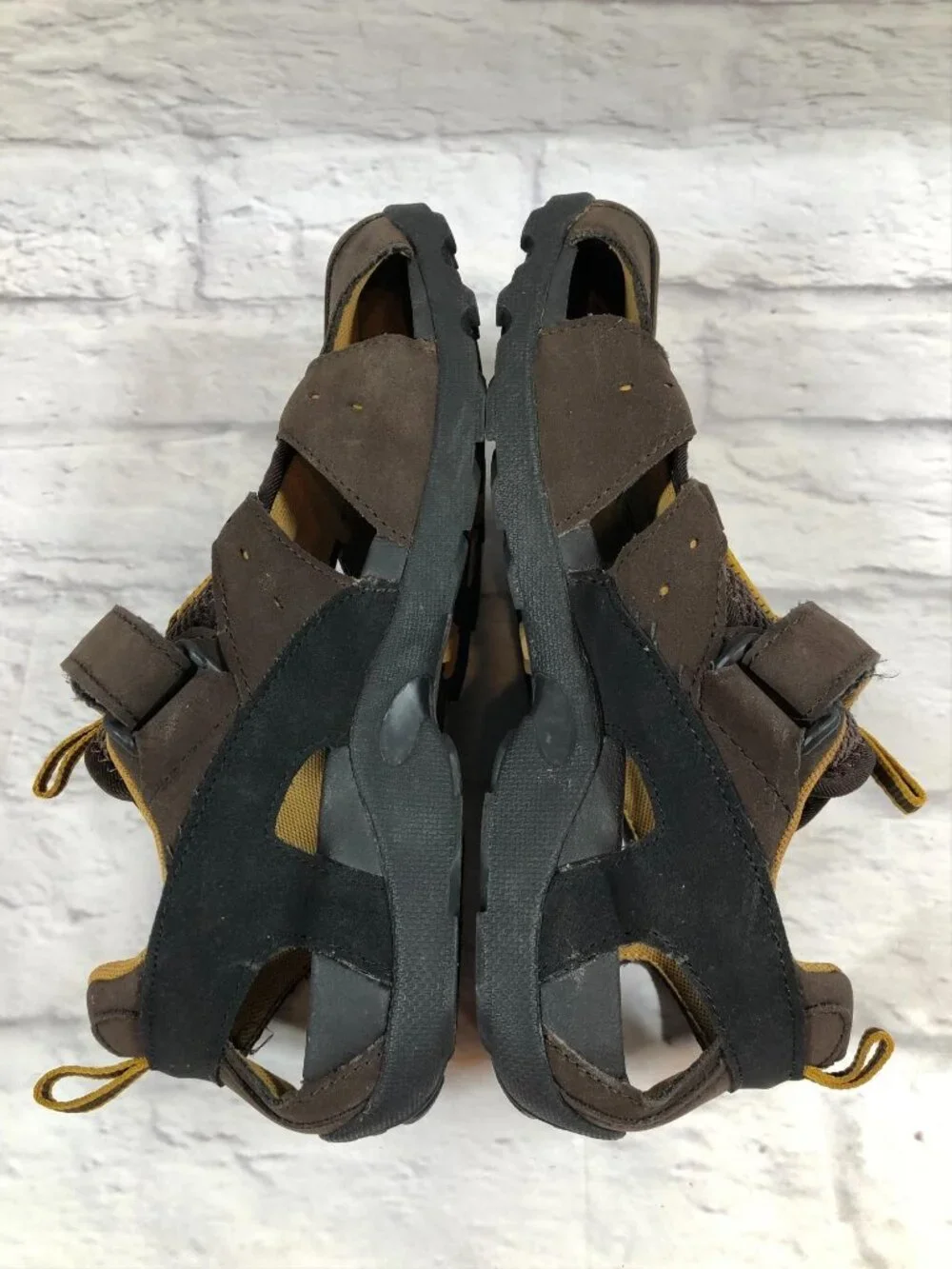 Teva Big Kids 6 / 36 Dozer Trail 6226 Brown Yellow Closed Toe Sport Sandals